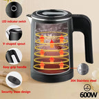 Portable Electric Kettle 500ML Stainless Steel Water Boiler for Tea Coffee Travel Family Use Smart kettle  Kitchen Appliance