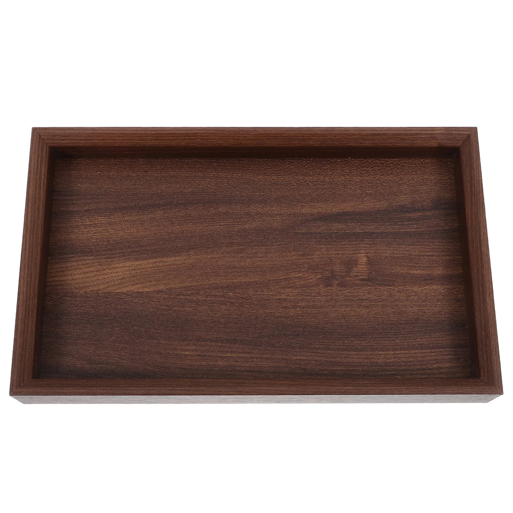 Black Walnut Wood Tea Tray Square Solid Wood Serving Tray Display Tray For Jewelry Storage Food Snack Platter Home Hotel