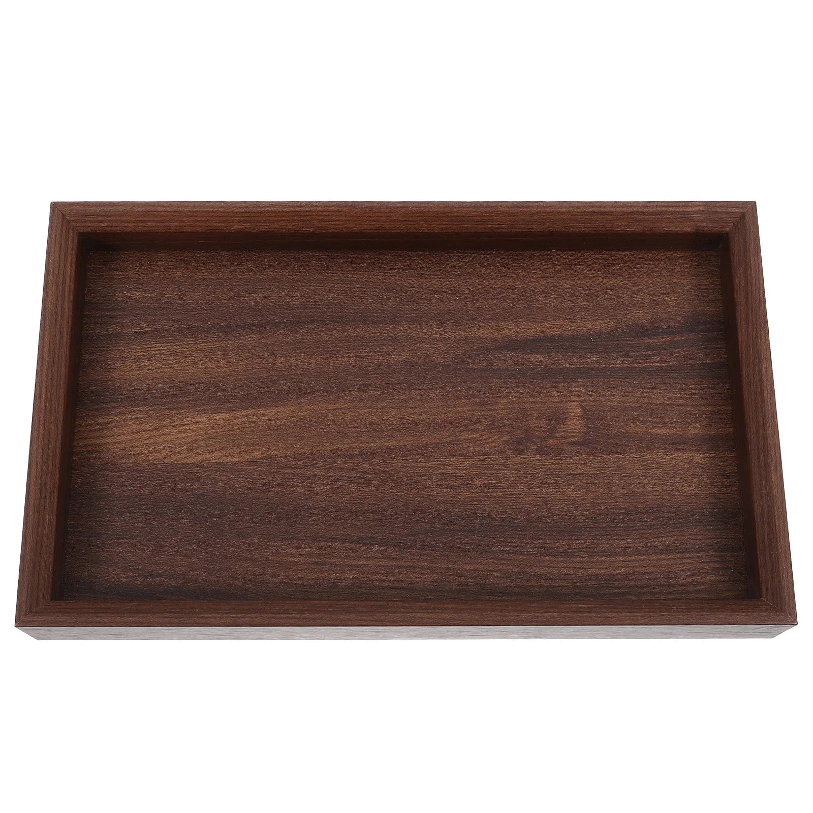 Black Walnut Wood Tea Tray Square Solid Wood Serving Tray Display Tray For Jewelry Storage Food Snack Platter Home Hotel