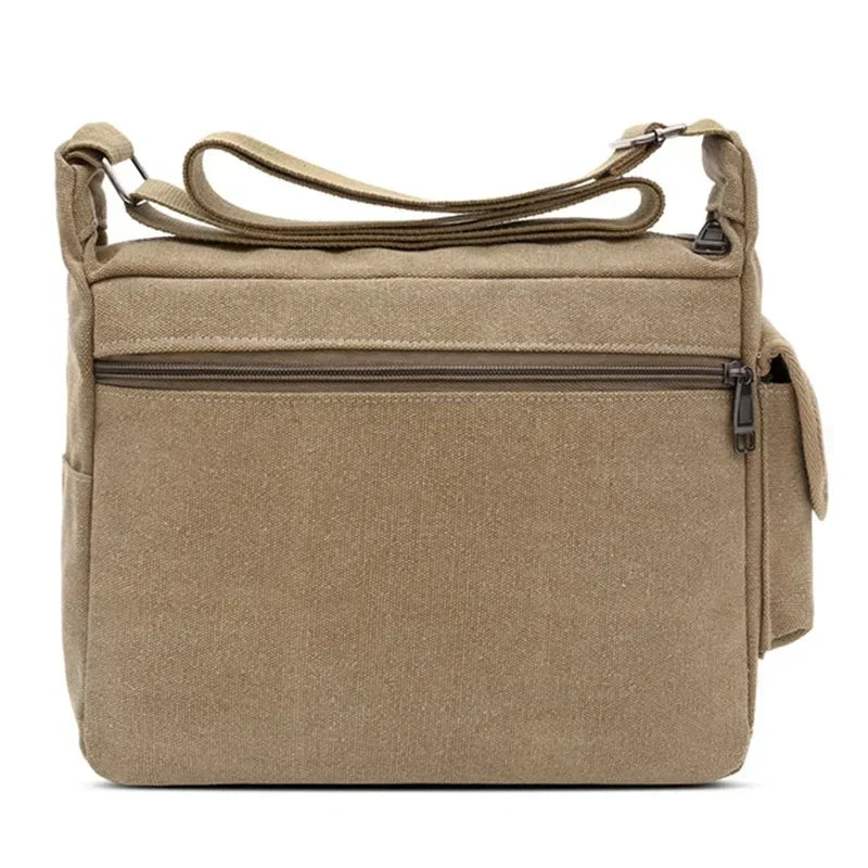 Men Canvas Shoulder Bags Casual Tote Travel Men's Crossbody Bag Luxury Messenger Bags Fashion High Quality Handbag