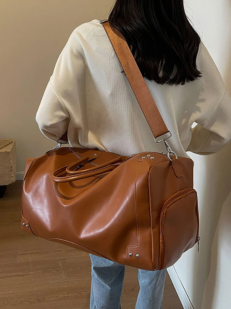 Travel Bags Fashion Men Large Capacity Organizer Handbags Women Fashion Handbag Luggage Leisure Backpack The Tote Bag