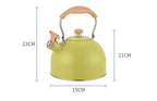 Whistle Kettle Stainless Steel Kettle for Boiling Water Chirping Camping Teapot Folding Handle Teapots to Boil Water Gas Stove
