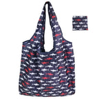 Tote Bags Flower Print Women's Grocery Handbags Outdoor Foldable Shopper Eco Shopping Bag Reusable Storage Bag Organizer Bags
