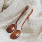 Wooden Spoon Bamboo Kitchen Cooking Utensil Tool Soup Teaspoon Catering For Wooden Spoon
