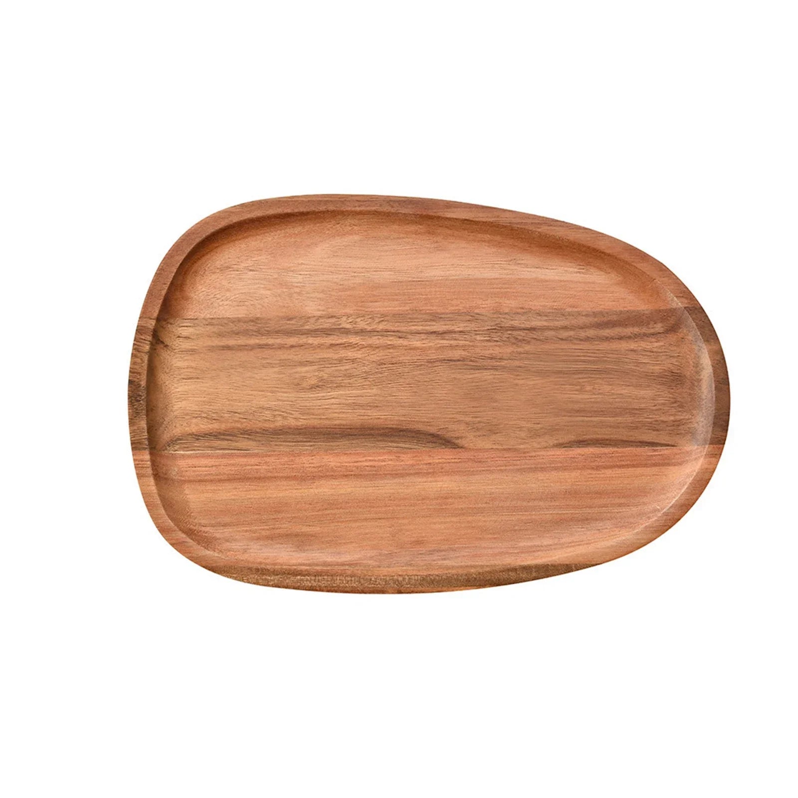 Solid Wood Dinner Plates Irregular Oval Serving Tray Fruit Dishes Dry Fruit Sushi Tea Tray Bread Wooden Plate Home Decoration