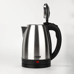 Stainless Steel Electric Kettle 1.8L 220V Silver Black Base Separation Desion Rust-resistant Durable for Home During Travel
