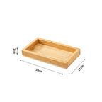Rectangular WOOD Tea Tray Wooden Serving Tray Plate Fruit Bread Food Storage Tray Tableware Stand Home Kitchen Supplies