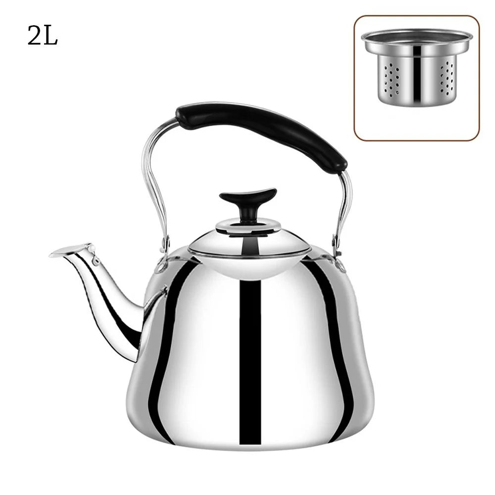 Kettles Thickened Gas Stove Induction Cooker Cookware Stainless Large Capacity Water Steel Whistling Teakettle Fast Heating Base