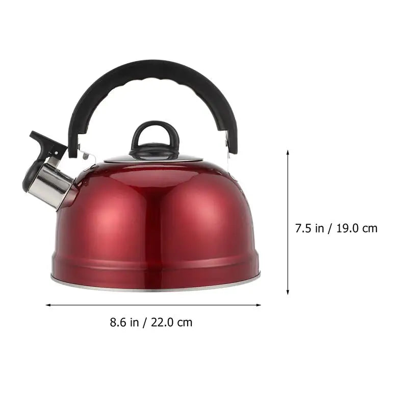 1.2L Thicken Stainless Steel Teakettle Whistling Kettle Household Boil Water Kettle Induction Cooker Gas Stove Universal