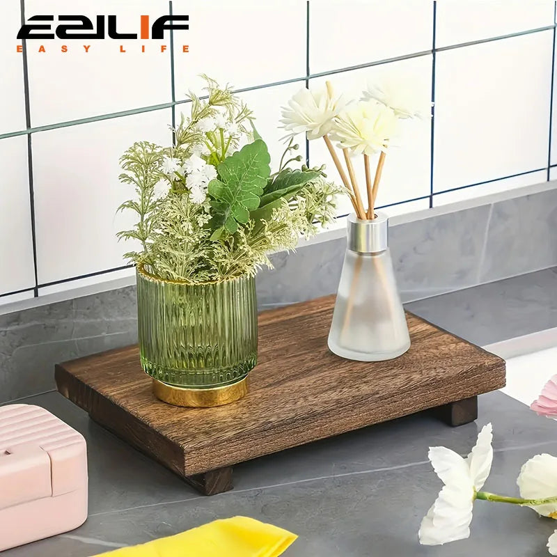 Wooden square tray, wooden products, bathroom tray, wooden storage board, decorative storage wooden frame, wooden board