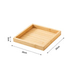 Rectangular WOOD Tea Tray Wooden Serving Tray Plate Fruit Bread Food Storage Tray Tableware Stand Home Kitchen Supplies
