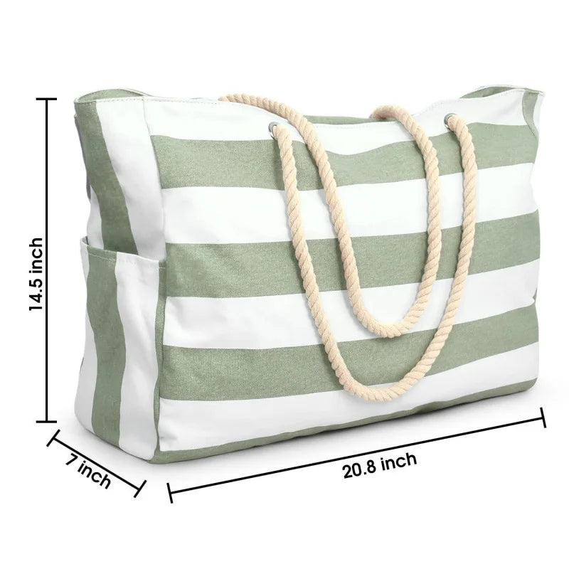 Tote Bag Large Capacity Women's Casual Practical Handbag Beach Bag Casual Travel Storage Bag