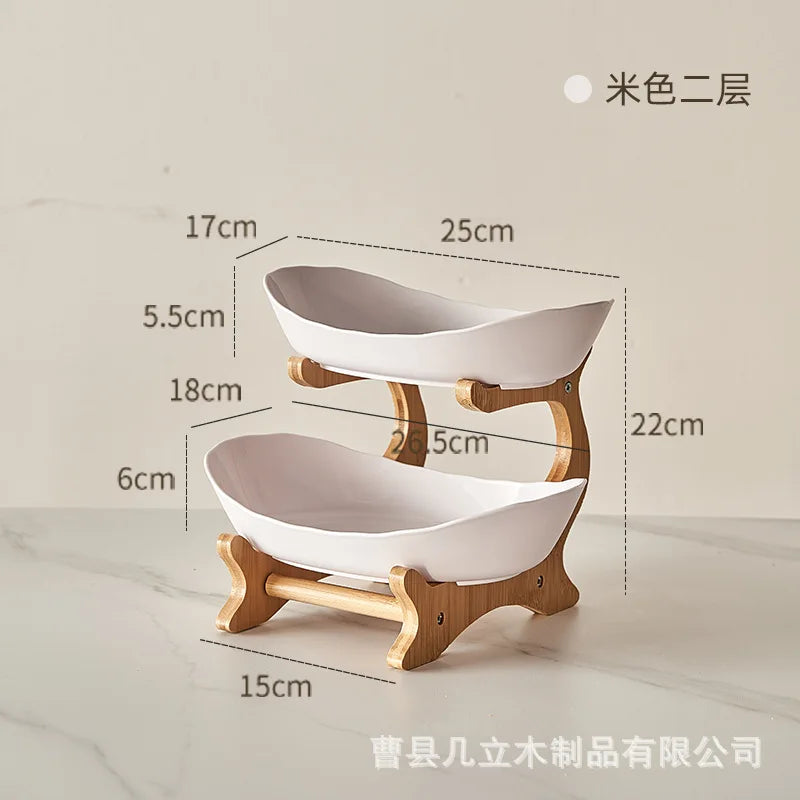 Fruit Plate Plastic Snack Dish Creative Modern Dried Fruit Basket Candy Dish Cake Stand dessert trays fruteros de cocina