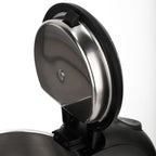 Stainless Steel Electric Kettle 1.8L 220V Silver Black Base Separation Desion Rust-resistant Durable for Home During Travel