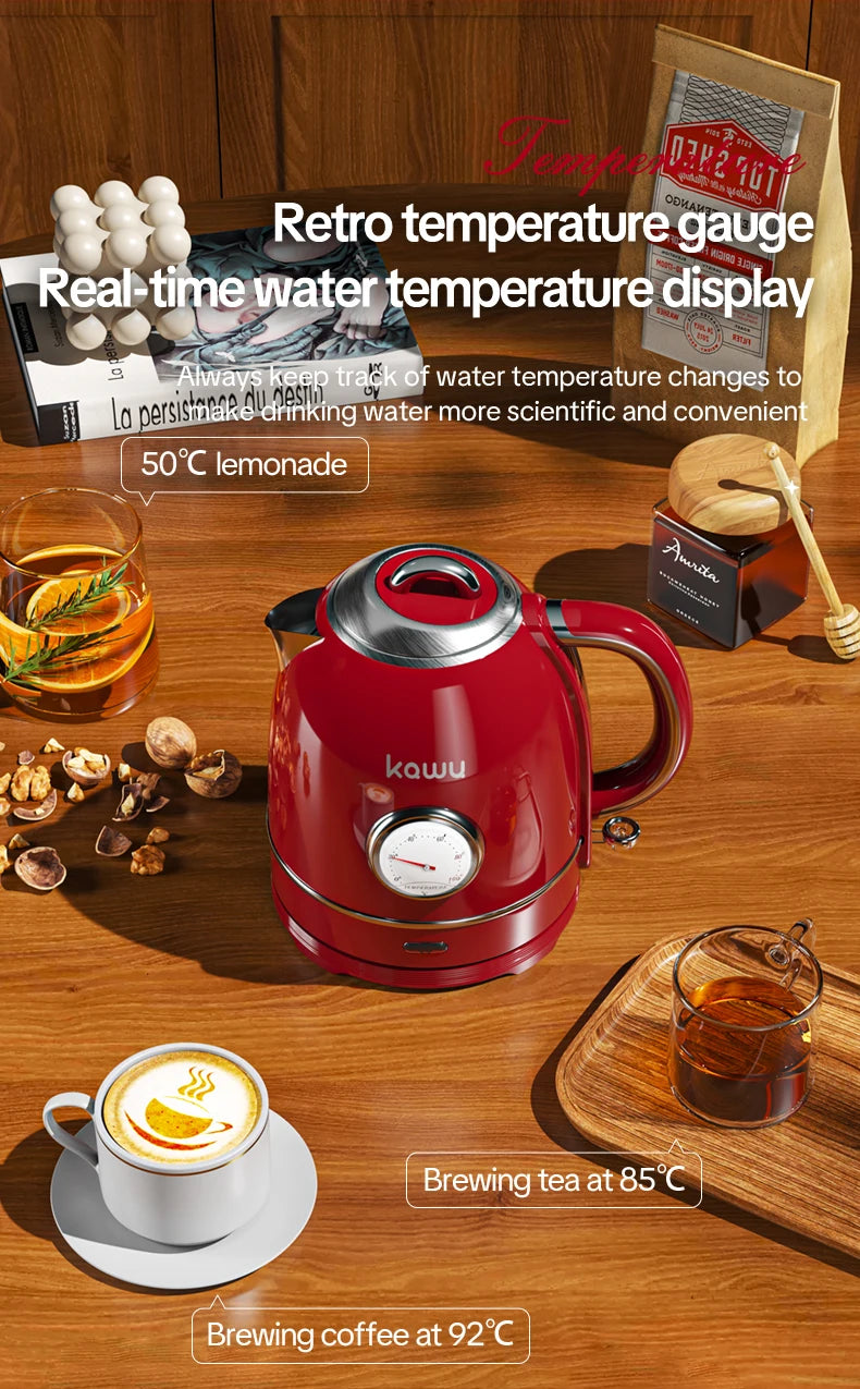 European-style retro electric kettle, 3L large capacity, constant temperature and heat preservation, a great home item