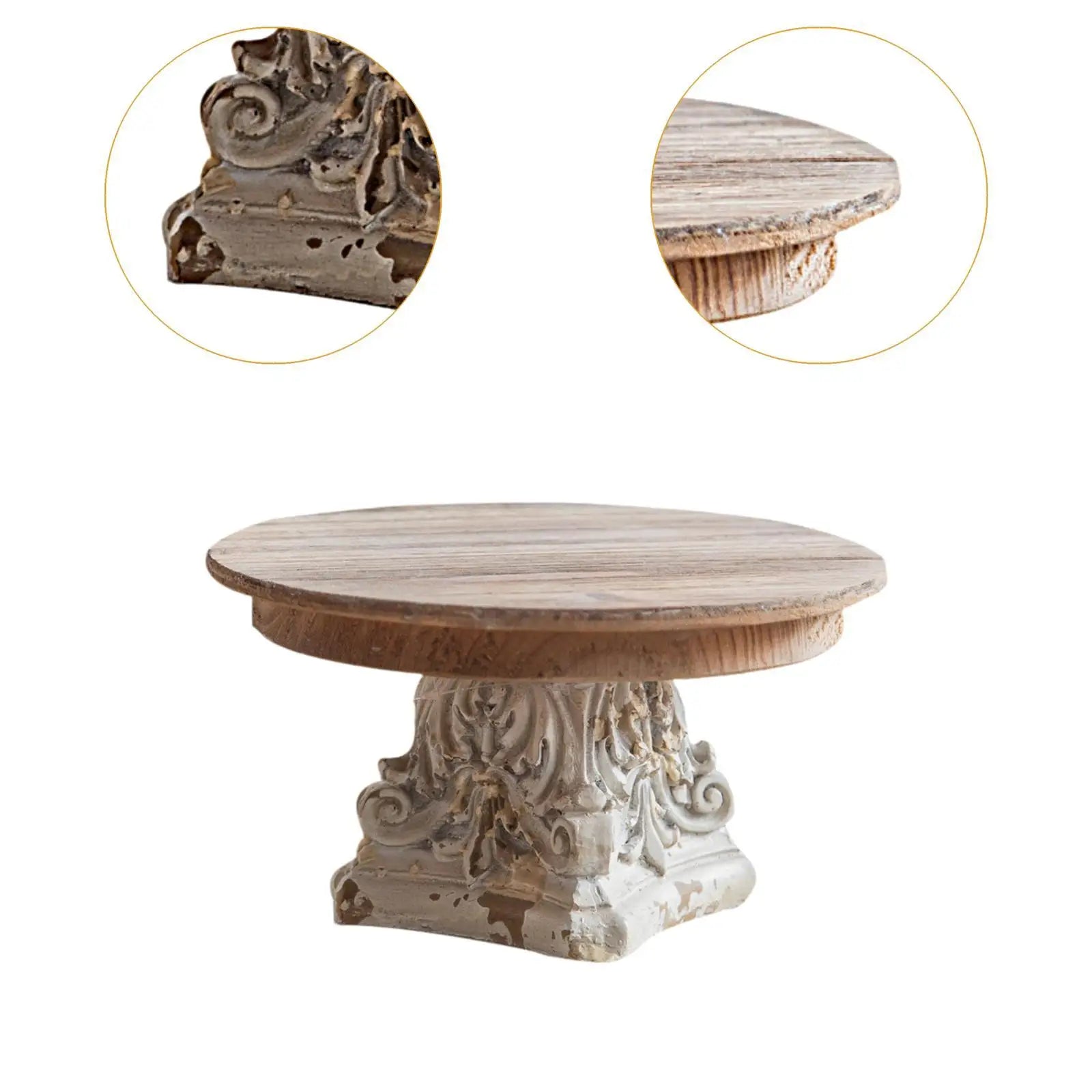 Wooden Fruit Tray Food Dish Plate Rustic Tea and Coffee Table Tray