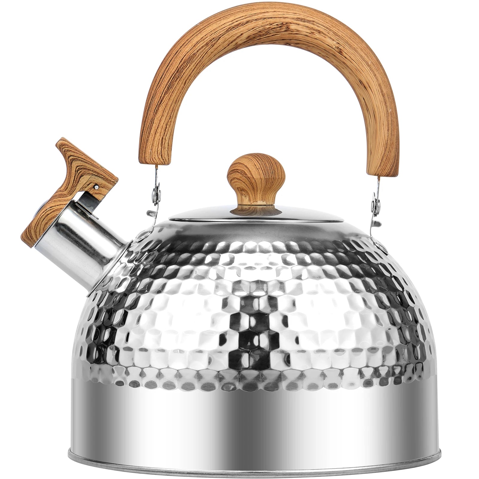 3/2L Tea Kettle w/ Anti-scald Handle Rustproof Whistling Tea Kettle Stainless Steel Stove Top Tea Kettle Whistling Kettle Teapot