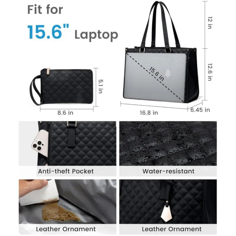 Women Bags Large Women Lunch Bags With Insulated Compartment Tote Bag with Leakproof Lunch Box Pocket Work Bag Handbag