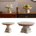 Wooden Fruit Tray Food Dish Plate Rustic Tea and Coffee Table Tray