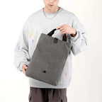 Men's Fashion Canvas Shoulder Bags Business Travel Crossbody Bags Men Multifunctional Messenger Bags Briefcase Men Handbag Tote