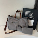 Super Popular Tote Bag for Women Large Capacity 2025 New Computer Mom Commuter Bag Nylon Canvas Bag for Students to Go in Class, Shopping and Mountaineering