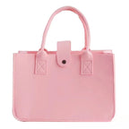 Tote Bag Women Shopping Bag Felt Foldable Grocery Basket  Storage Organizer Utility Tote Handbag for Picnic Beach Pool Travel