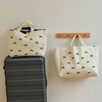 New bow tote bag small fashion Tote bag large capacity shoulder bag