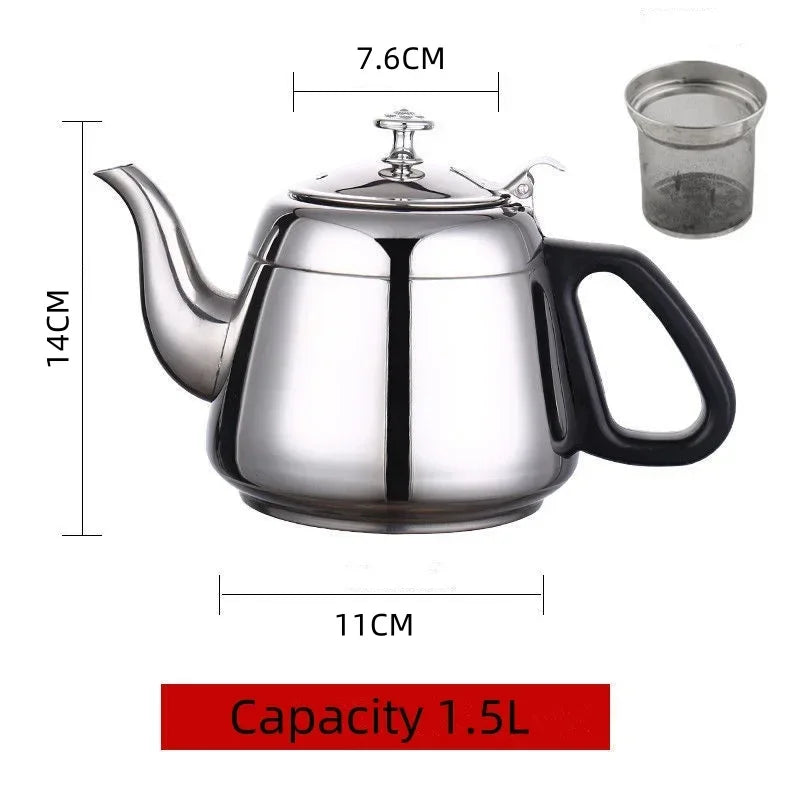 Kettle Tea Water Stove 1.2L/1.5L/2L Stove Stainless Steel Teapot Pot for Hotboiling Pots Gas Coffee Induction Home Camping