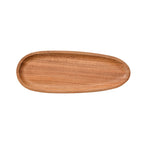 Solid Wood Dinner Plates Irregular Oval Serving Tray Fruit Dishes Dry Fruit Sushi Tea Tray Bread Wooden Plate Home Decoration