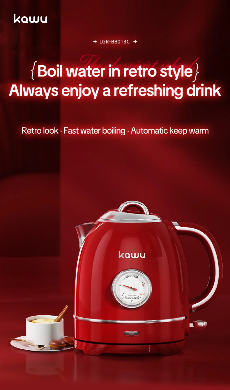 European-style retro electric kettle, 3L large capacity, constant temperature and heat preservation, a great home item