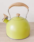 Whistle Kettle Stainless Steel Kettle for Boiling Water Chirping Camping Teapot Folding Handle Teapots to Boil Water Gas Stove