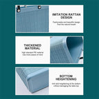 Portable Picnic Tote Shopping Bag Large Capacity  Bag, Large Plastic Utility Basket,Washable Beach Travel Handbag Storage Bags