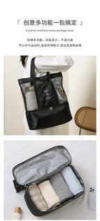 Tote Waterproof Bento Bag Swimming Bag Travel Storage Beach Bags Insulated Double Layer Picnic Ice Bags