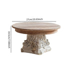 Wooden Fruit Tray Food Dish Plate Rustic Tea and Coffee Table Tray