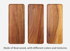 Natural Wooden Tray Rectangular Plate Fruit Snacks Food Storage Trays Hotel Home Serving Tray Decorate Supplies