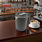 Electric kettle Tea and Coffee 500ML Stainless Steel Portable Water Boiler Family Travel kitchen Smart kettle Electric Teapot