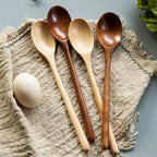 1/2pcs Wooden Spoon Kitchen Cooking Utensil Tools Soup Tea Spoon Tableware Catering Cooking Tool Coffee Soup Honey Spoon