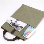 Men's Fashion Canvas Shoulder Bags Business Travel Crossbody Bags Men Multifunctional Messenger Bags Briefcase Men Handbag Tote