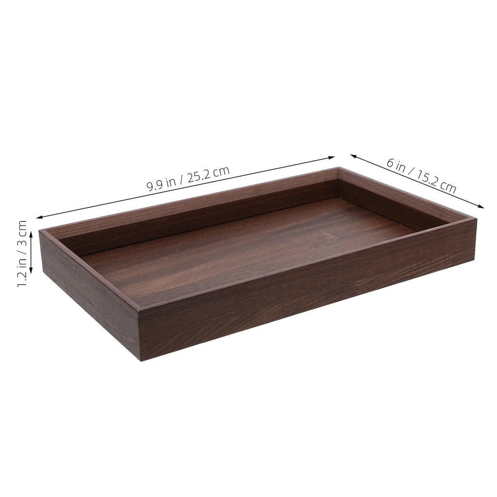 Black Walnut Wood Tea Tray Square Solid Wood Serving Tray Display Tray For Jewelry Storage Food Snack Platter Home Hotel