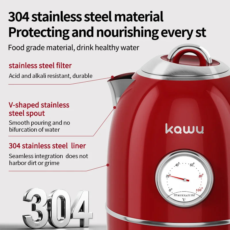 European-style retro electric kettle, 3L large capacity, constant temperature and heat preservation, a great home item