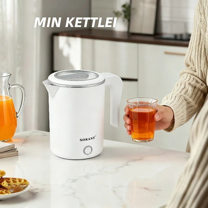 500ML Large Capacity Electric Kettle Stainless Steel Portable Water Boiler Fast Boil Smart Kettle for Home Hotel Water Kettle