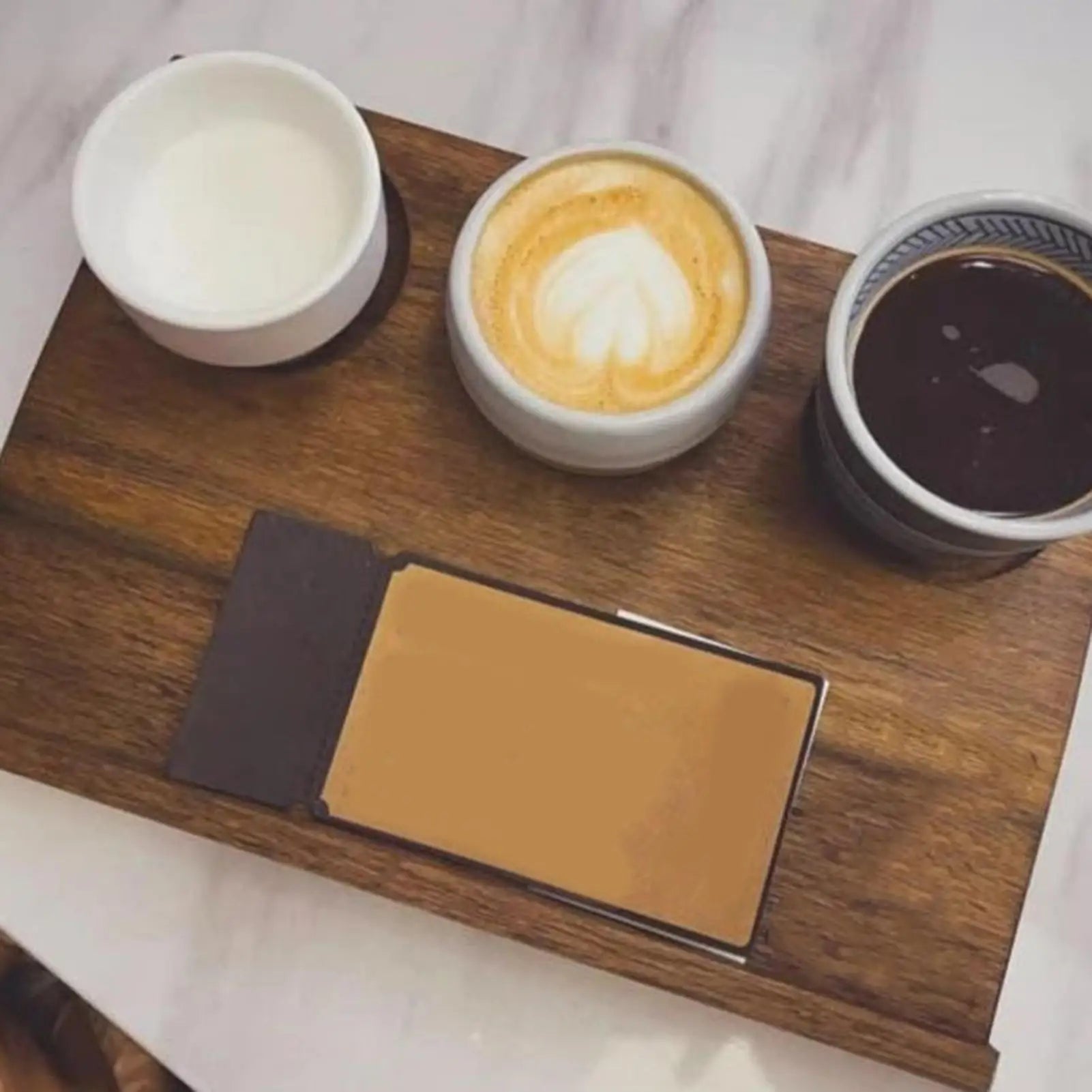 Wooden Food Tray Breakfast Tray Wooden Three-Grid Retro Serving Platter For Breakfast Meal Drinks Coffee Table Appetizers Party