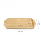 Wooden Tray Cake Bread Tray Put Water Cup Flat Tray Household Kitchen Storage Tray