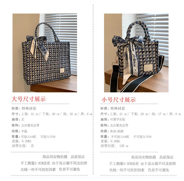 Women’s Tote Bags 2022 Trend New Mass Canvas Shoulder Bags Luxury Designer Handbags Casual Fashion Messenger Bags