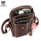 Casual Fashion Men's Messenger Bag's Business Portable Handbag Man Leather Shoulder Bag Mobile 6.5'' Phone Bags