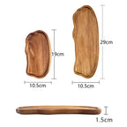 Wooden Tea Coffee Tray Fruit Dessert Candy Plate Japanese Style Bread Snack Food Dish Tray Decorative Tableware for Home Kitchen