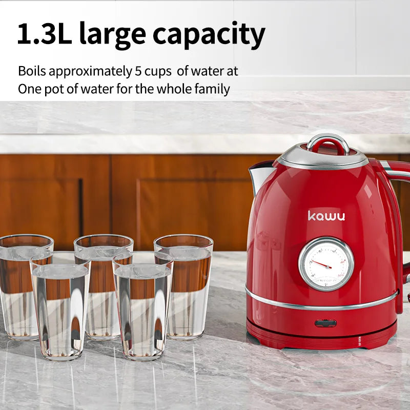 European-style retro electric kettle, 3L large capacity, constant temperature and heat preservation, a great home item