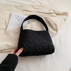 Tote Bags for Women Oxford Luxury Designer Handbags Purse Fashion Heart Winter Small Shoulder Bag Quilted Padded Top Handle Bag