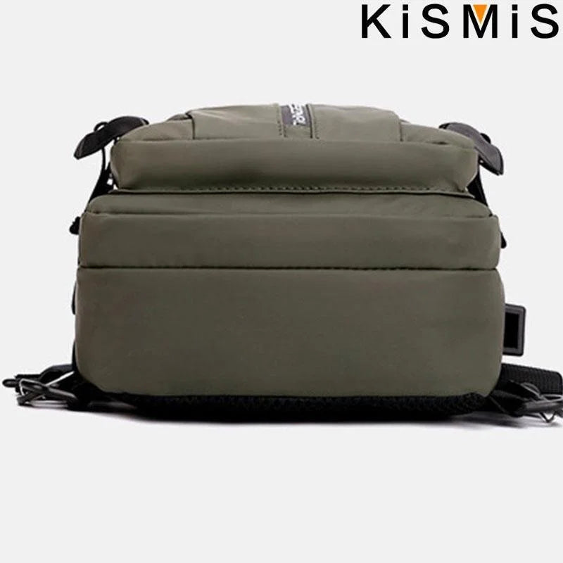 Men's Multifunction  Messenger Bag Shoulder Cloth Chest Bags Crossbody Casual Man USB Charging Handbag
