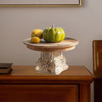 Wooden Fruit Tray Food Dish Plate Rustic Tea and Coffee Table Tray